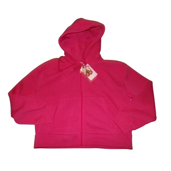 Juicy Couture Womens LRG Hot Pink Fleece Tracksuit Hoodie Jogger Set NWT - Picture 6 of 7